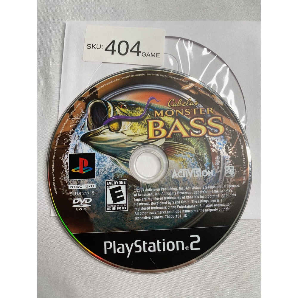 Cabelas Monster Bass Sony PlayStation 2